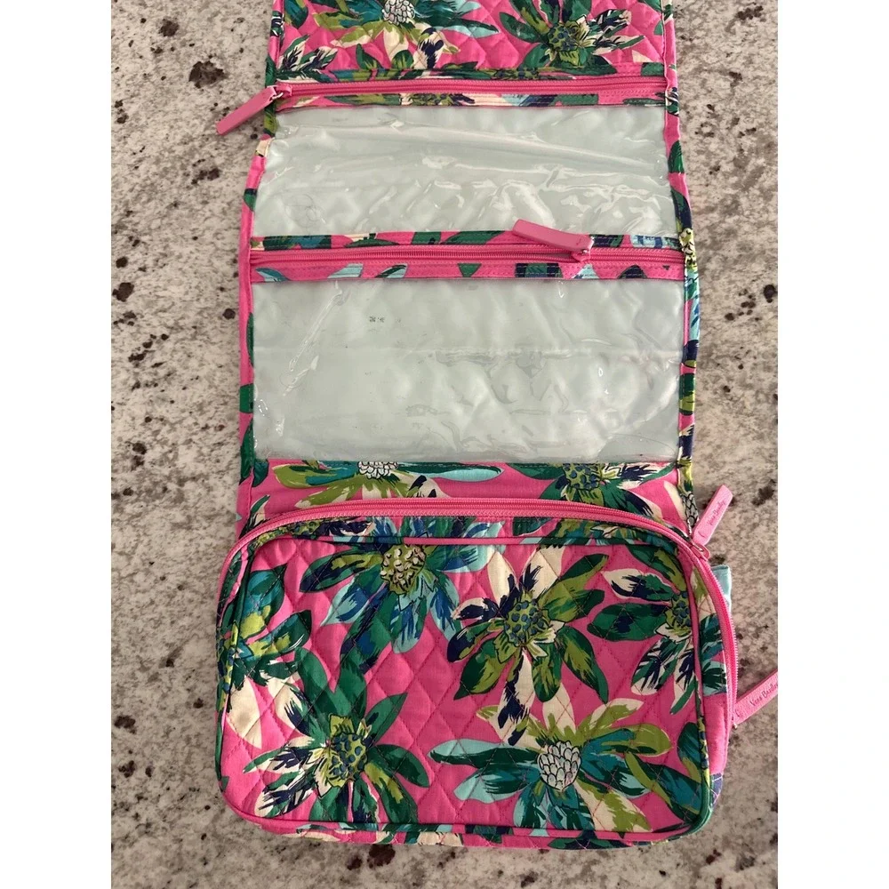 Vera bradley tropical paradise hanging traveling organizer cosmetic toiletry bag - Picture 3 of 3